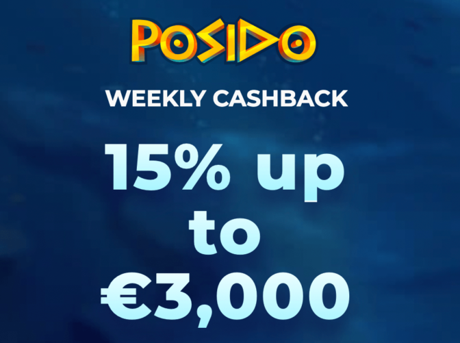 Промо-акция Posido 15% Cashback