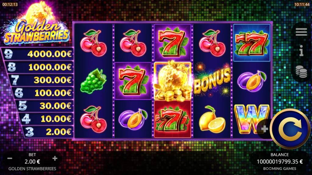 Golden Strawberries Slot view