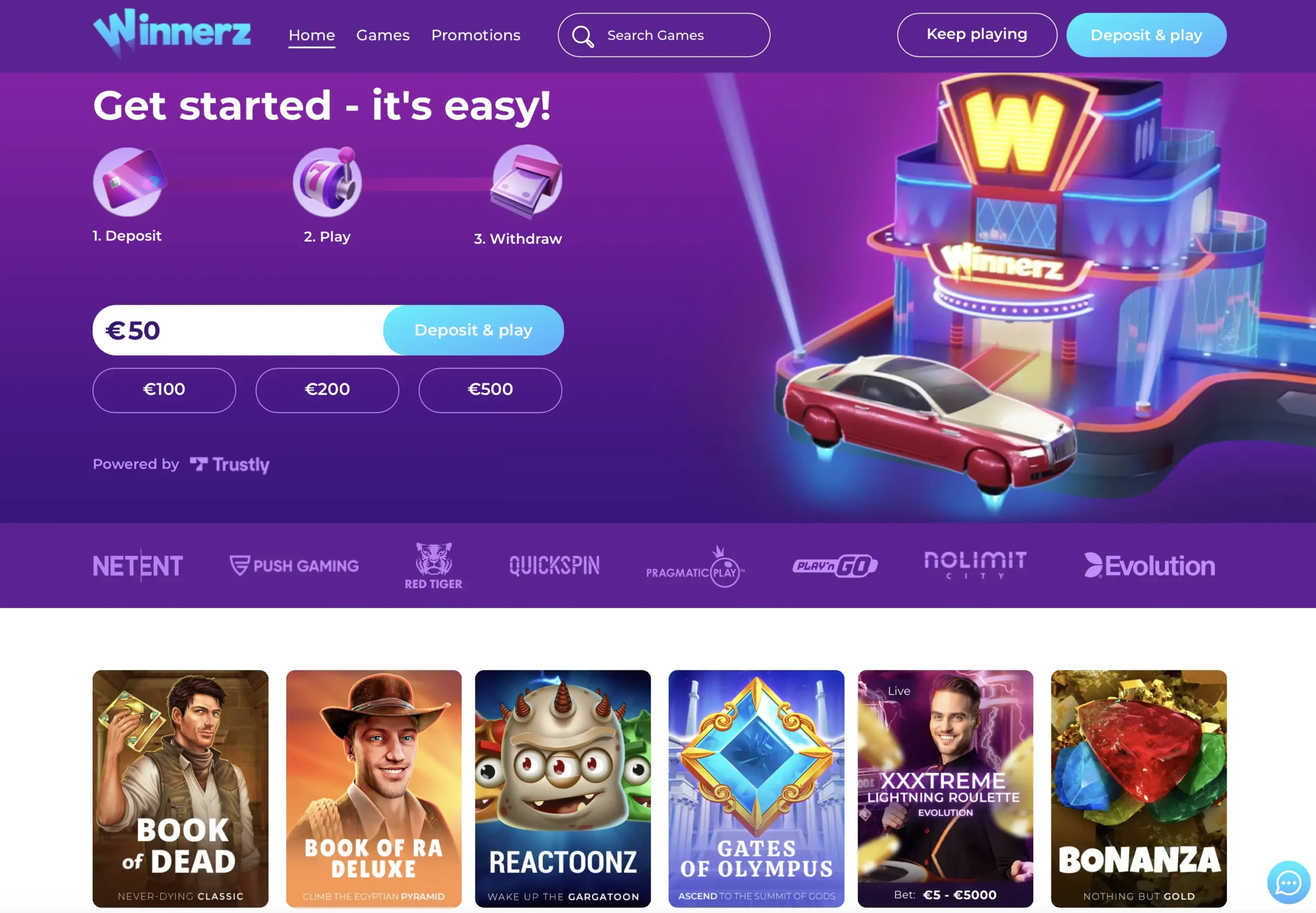 Winnerz lobby screenshot